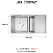 Chậu Rửa Bát D&K KS8646U