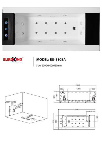 Bồn Tắm Euroking EU-1108A