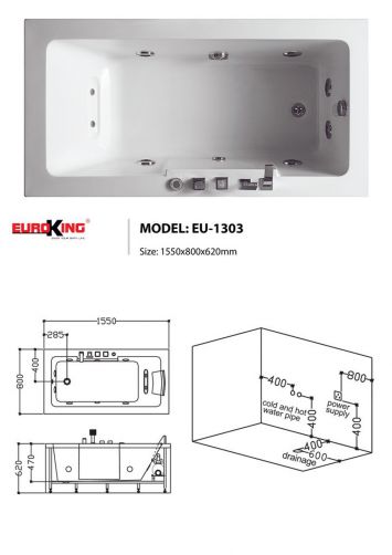 Bồn Tắm Euroking EU-1303