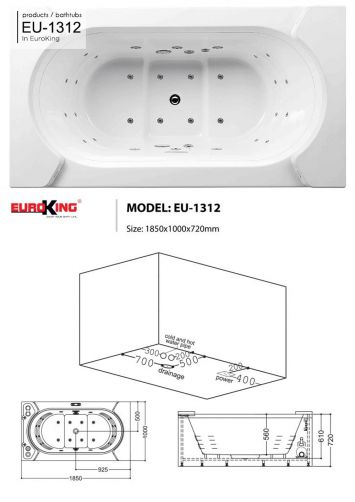 Bồn Tắm Euroking EU-1312