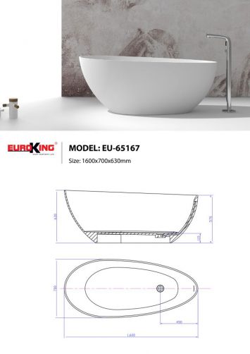 Bồn Tắm Euroking EU-65167