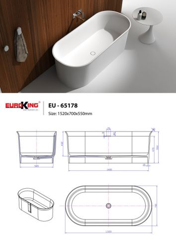 Bồn Tắm Euroking EU-65178