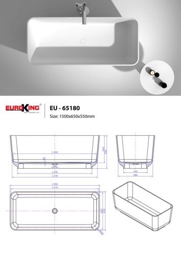 Bồn Tắm Euroking EU-65180