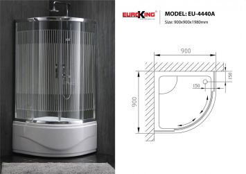 Phòng Tắm Vách Kính Euroking EU-4440A