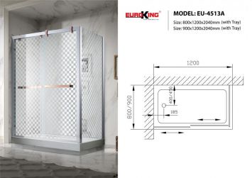 Phòng Tắm Vách Kính Euroking EU-4513A