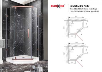 Phòng Tắm Vách Kính Euroking EU-4517