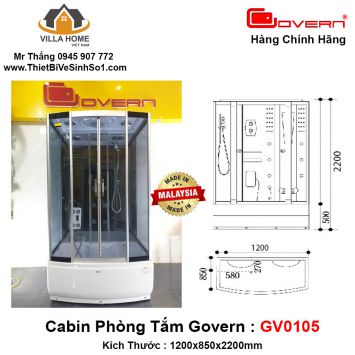 Cabin Tắm Govern GV0105