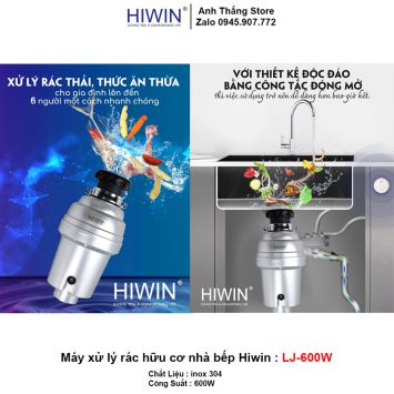 Máy Xử Lý Rác Hữu Cơ Nhà Bếp Hiwin LJ-600W