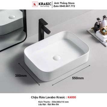 Chậu Lavabo Krasic K4000