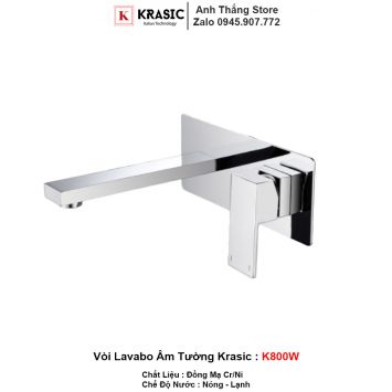 Vòi Lavabo Âm Tường Krasic K800W