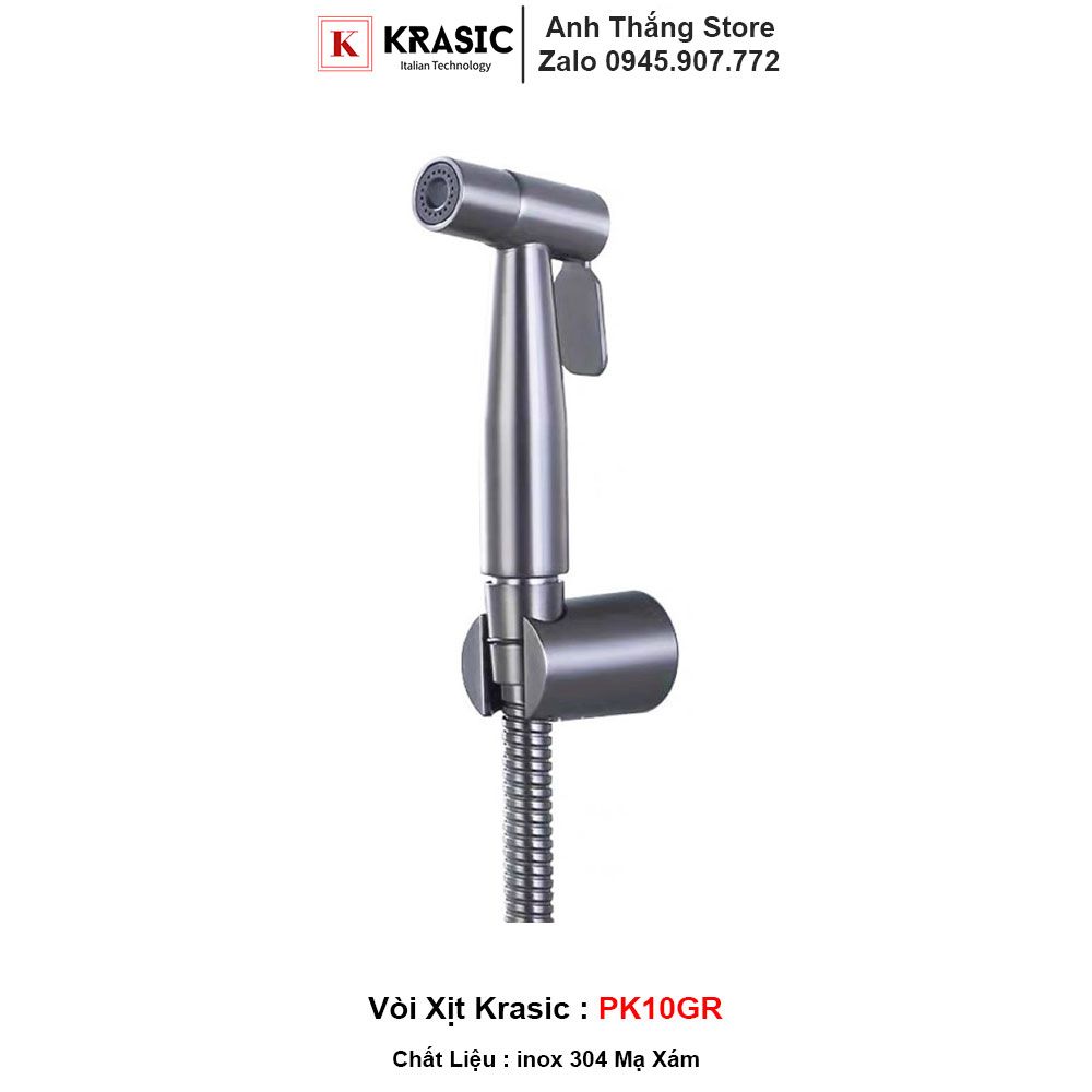 Vòi Xịt Toilet Krasic PK10GR