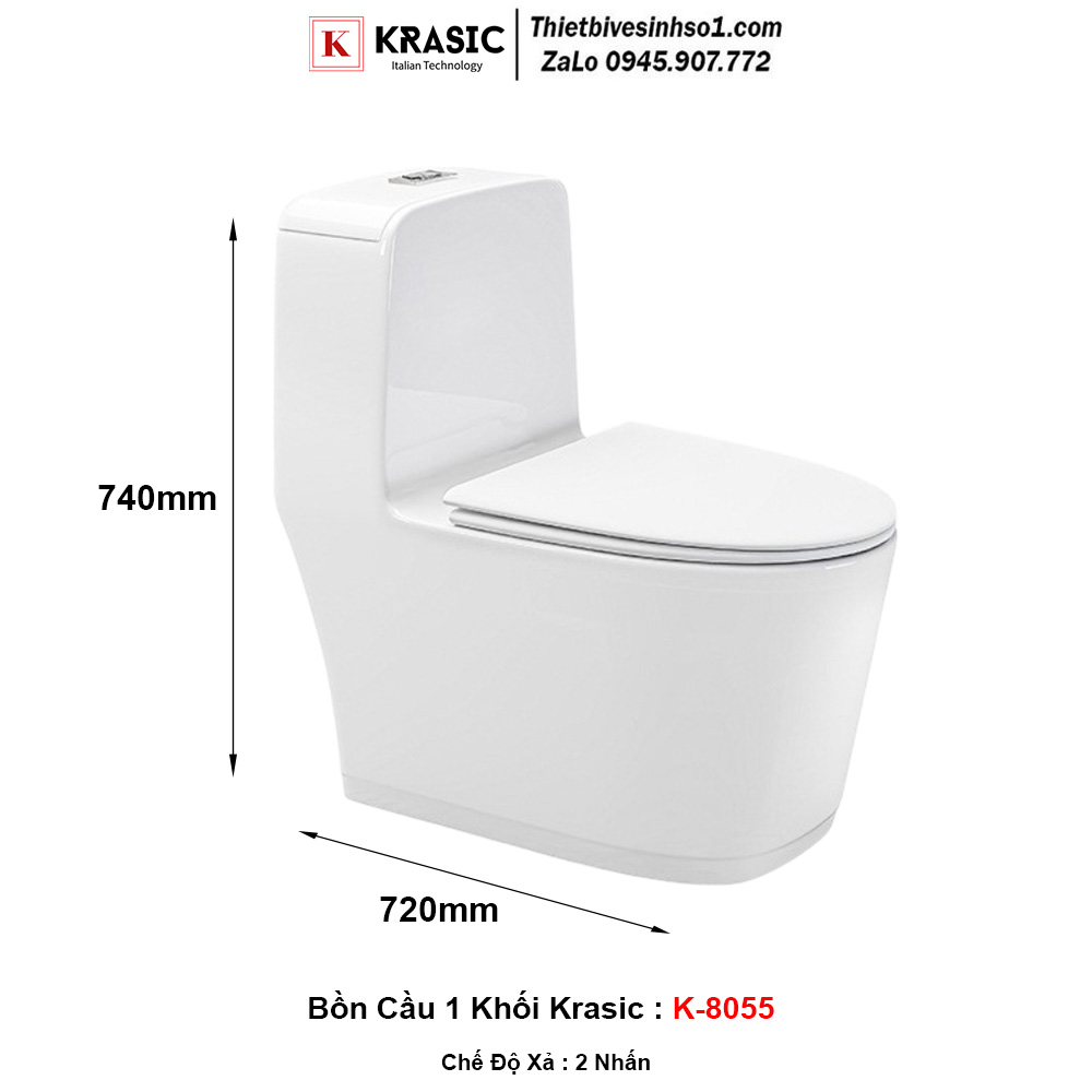 Bồn Cầu Krasic K-8055