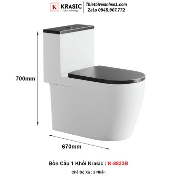 Bồn Cầu Krasic K-8833B