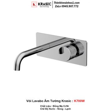 Vòi Lavabo Âm Tường Krasic K700W