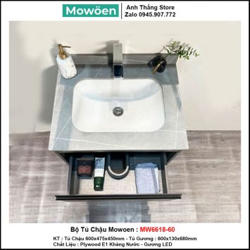 Bộ Tủ Chậu Mowoen MW6618-60