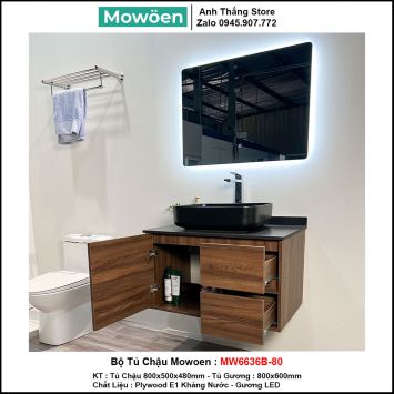 Bộ Tủ Chậu Mowoen MW6636B-80