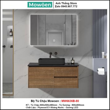 Bộ Tủ Chậu Mowoen MW6636B-80