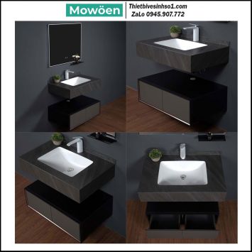 Bộ Tủ Chậu Mowoen MW6630R-100SB