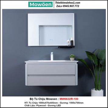 Bộ Tủ Chậu Mowoen MW6632R-100