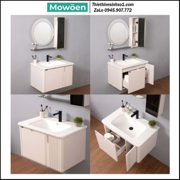 Bộ Tủ Chậu Mowoen MW2811-80PVC