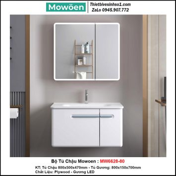 Bộ Tủ Chậu Mowoen MW6628-80