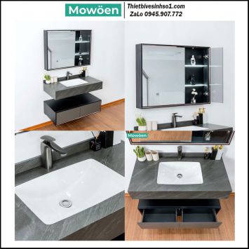 Bộ Tủ Chậu Mowoen MW6630-80SB