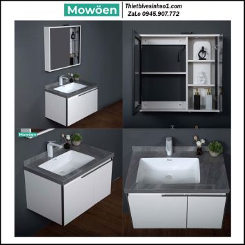 Bộ Tủ Chậu Mowoen MW6631-80SB