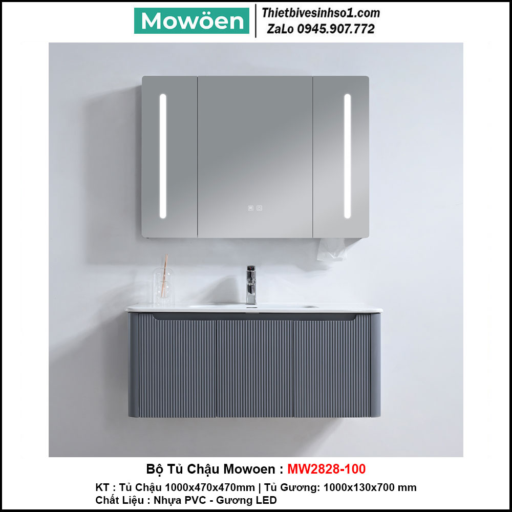 Bộ Tủ Chậu Mowoen MW2828-100