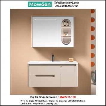 Bộ Tủ Chậu Mowoen MW2711-100