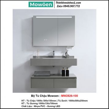Bộ Tủ Chậu Mowoen MW2826-100