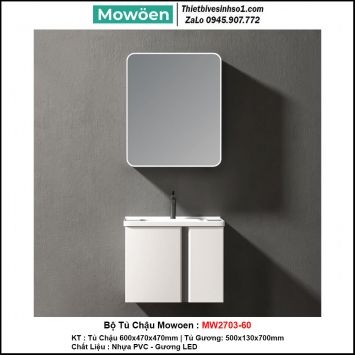 Bộ Tủ Chậu Mowoen MW2703-60