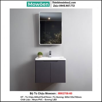 Bộ Tủ Chậu Mowoen MW2706-60