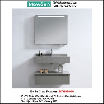 Bộ Tủ Chậu Mowoen MW2826-80