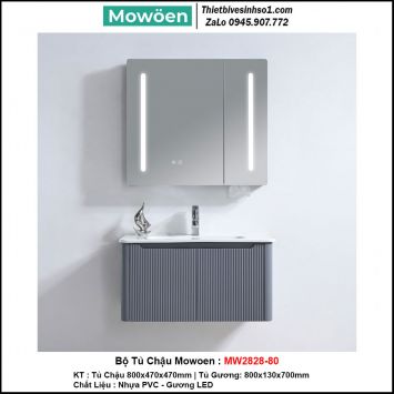 Bộ Tủ Chậu Mowoen MW2828-80