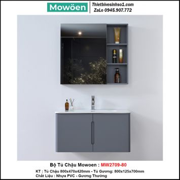 Bộ Tủ Chậu Mowoen MW2709-80