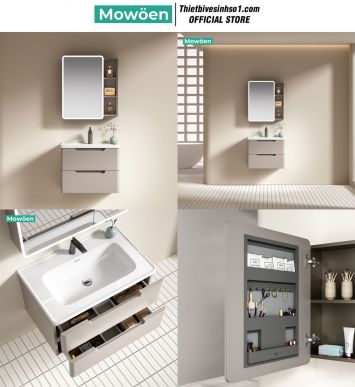 Bộ Tủ Chậu Mowoen MW2716-60