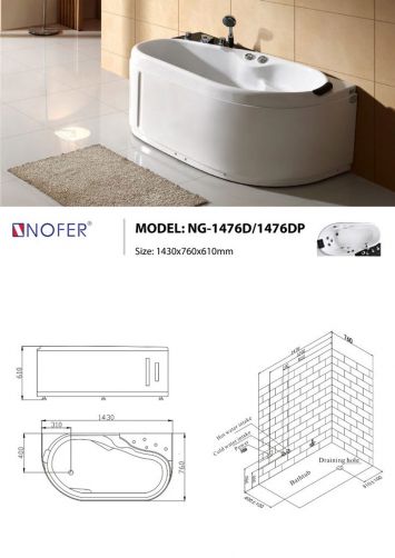 Bồn Tắm Massage Nofer NG-1476D