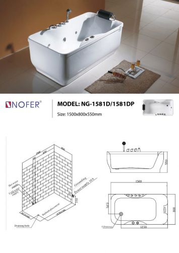 Bồn Tắm Massage Nofer NG-1581D