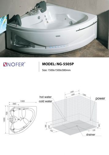 Bồn Tắm Massage Nofer NG-5505P