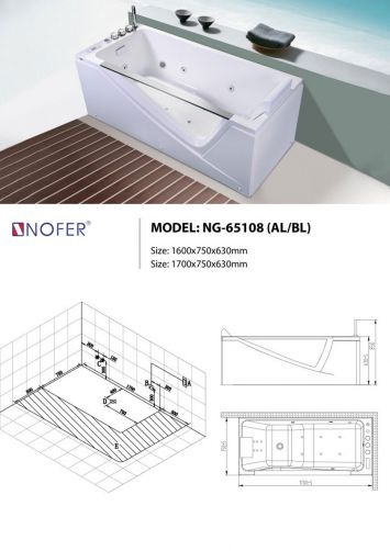 Bồn Tắm Massage Nofer NG-65108