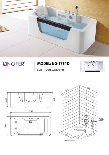 Bồn Tắm Massage Nofer NG-1781D