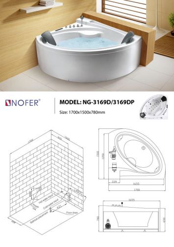 Bồn Tắm Massage Nofer NG-3169D