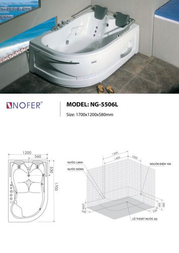 Bồn Tắm Massage Nofer NG-5506L