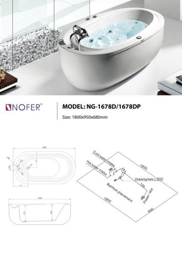 Bồn Tắm Massage Nofer NG-1678D