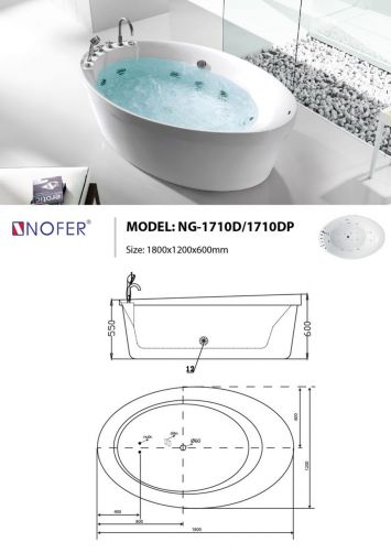 Bồn Tắm Massage Nofer NG-1710D