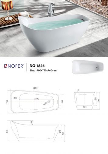 Bồn Tắm NOFER NG1846-PLUS