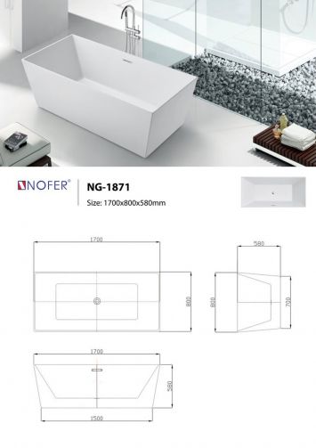 Bồn Tắm NOFER NG1871-PLUS