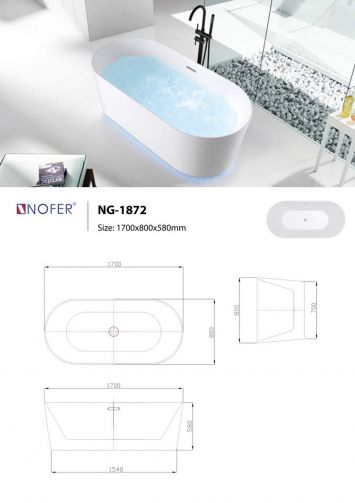 Bồn Tắm NOFER NG1872-PLUS