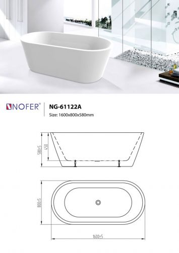 Bồn Tắm NOFER NG61122A