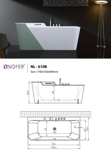 Bồn Tắm NOFER NL610B